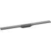 Верхня частина Hansgrohe "RainDrain Flex" для каналу (пристінна) 1000 мм Brushed Black 56053340