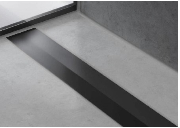 Верхня частина Hansgrohe "RainDrain Flex" для каналу (пристінна) 1000 мм Matt Black 56053670
