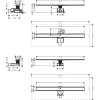 Монтажный комплект для стандартной/плоской установки Hansgrohe RainDrain Allround 900 мм Chrome 56188800
