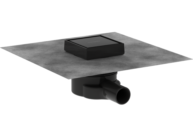 Точковий трап Hansgrohe RainDrain Point 56247670 Black 100/100 мм
