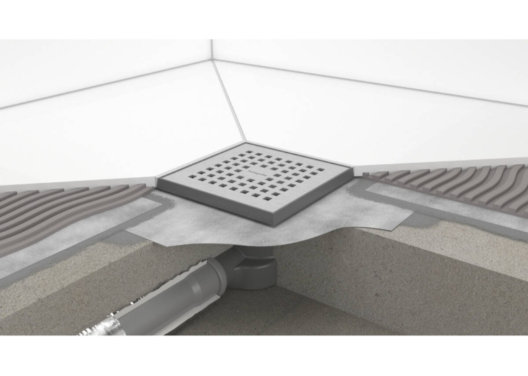 Точковий трап Hansgrohe RainDrain Point 56247670 Black 100/100 мм