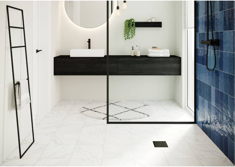 Точковий трап Hansgrohe RainDrain Point 56247670 Black 100/100 мм