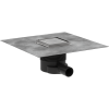 Точковий трап Hansgrohe RainDrain Brilliance 56250800 Brushed Stainless Steel 100/100 мм