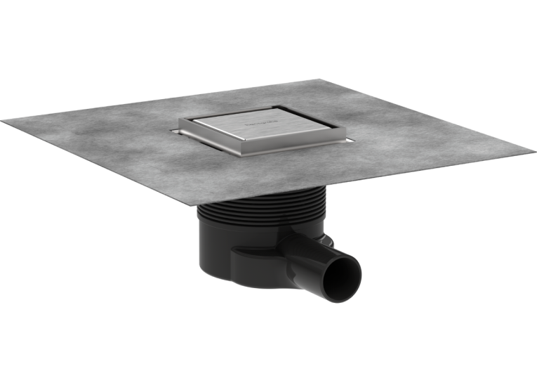 Точковий трап Hansgrohe RainDrain Brilliance 56250800 Brushed Stainless Steel 100/100 мм