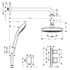 Душевой набор Hansgrohe ShowerSet Croma Sel.E/Ecost.E (27294000)
