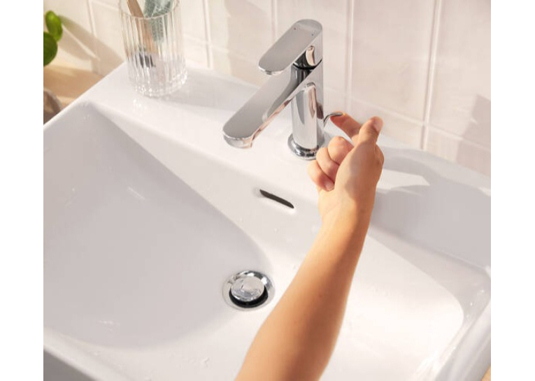 Змішувач Hansgrohe Rebris S 110  для умивальника з  д/к pop-up . Chrome 72517000