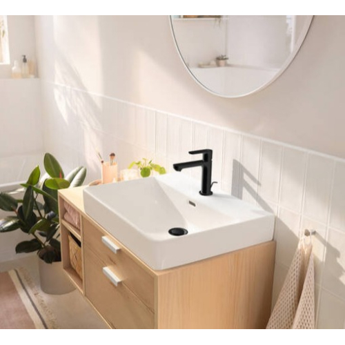 Змішувач Hansgrohe Rebris S 110  для умивальника з  д/к pop-up . Matt Black 72517670 (Пошкоджене пакування)