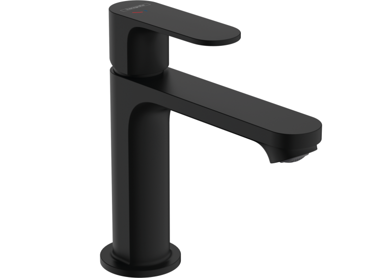Смеситель Hansgrohe Rebris S 110 Coolstart для умывальника с д/к pop-up, Matt Black 72519670