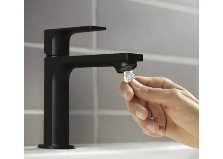 Змішувач Hansgrohe Rebris E 110 Coolstart для умивальника без д/к. Matt Black 72560670