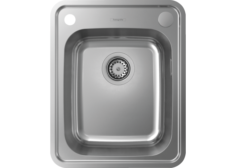 Кухонная мойка Hansgrohe S412-F340 на столешницу 420х520 с сифоном automatic 43334800