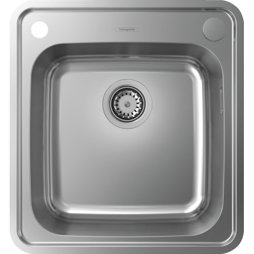 Кухонная мойка Hansgrohe S412-F400 на столешницу 480х520 с сифоном automatic 43335800