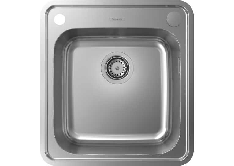 Кухонная мойка Hansgrohe S412-F400 на столешницу 480х520 с сифоном automatic 43335800