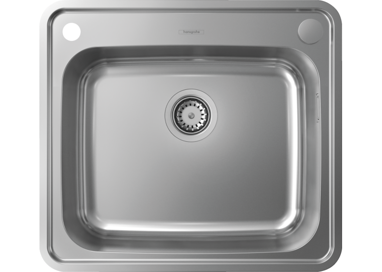 Кухонна мийка Hansgrohe S412-F500 на стільницю 580х520 із сифоном automatic 43336800