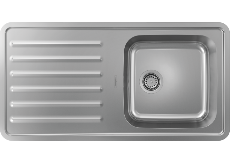Кухонная мойка Hansgrohe S4111-F400 на столешницу 975х505 с сифоном 43341800