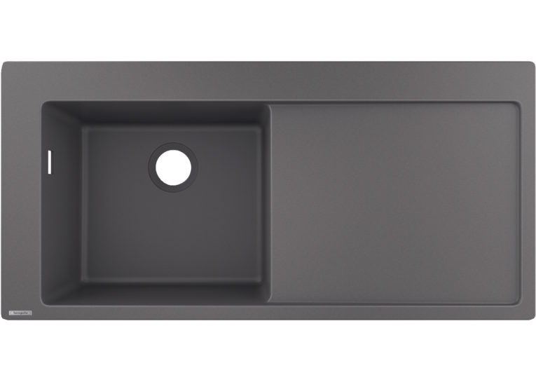 Кухонна мийка Hansgrohe S5110-F450 із сушаркою праворуч Stonegrey 43330290