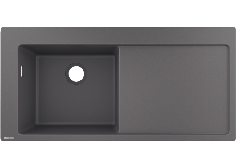 Кухонная мойка Hansgrohe S5110-F450 с сушилкой справа Stonegrey 43330290