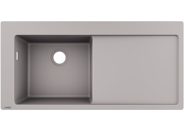 Кухонная мойка Hansgrohe S5110-F450 с сушилкой справа Concretegrey 43330380