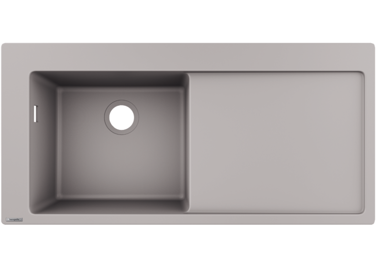 Кухонна мийка Hansgrohe S5110-F450 із сушаркою праворуч Concretegrey 43330380