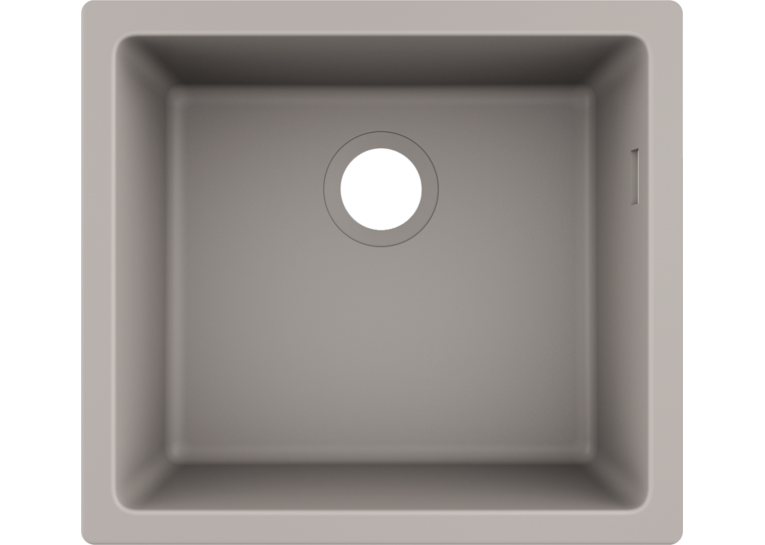 Кухонна мийка Hansgrohe S510-U450 під стільницю 500х450 Concretegrey 43431380