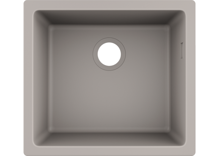 Кухонна мийка Hansgrohe S510-U450 під стільницю 500х450 Concretegrey 43431380
