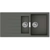 Кухонна мийка Hansgrohe S52, граніт, прямокутник, з крилом, 980х480х190мм, чаша - 1.5, врізна, сірий камінь