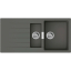 Кухонна мийка Hansgrohe S52, граніт, прямокутник, з крилом, 980х480х190мм, чаша - 1.5, врізна, сірий камінь