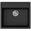 Кухонна мийка Hansgrohe S52, граніт, прямокутник, без крила, 550х490х190мм, чаша - 1, врізна, S520-F510, чорний графіт, 43359170