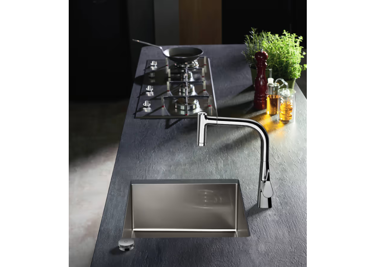 Кухонная мойка прямоугольная нержавеющая стальHansgrohe S71 43301801
