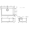 Кухонна мийка Hansgrohe S71 S711-F660 43302800 (Пошкоджене пакування)
