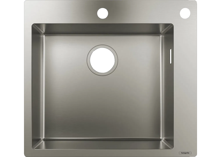 Кухонна мийка Hansgrohe S711-F450 на стільницю 2x35d 550х500 Stainless Steel (43305800)