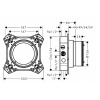 Прихована частина змішувача hansgrohe iBox universal 2 Basic set 01500180 (Пошкоджене пакування)