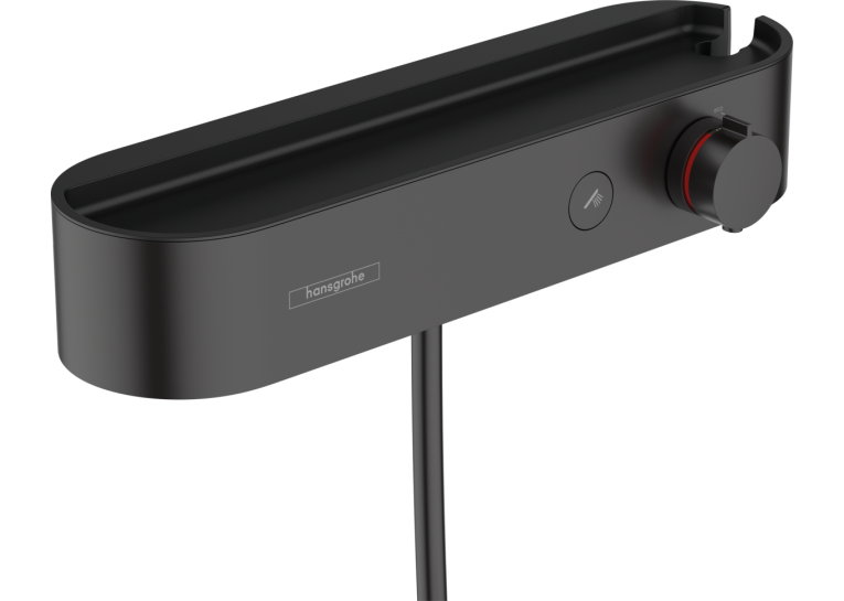 Термостат для душу Hansgrohe ShowerTablet Select, чорний матовий 24360670