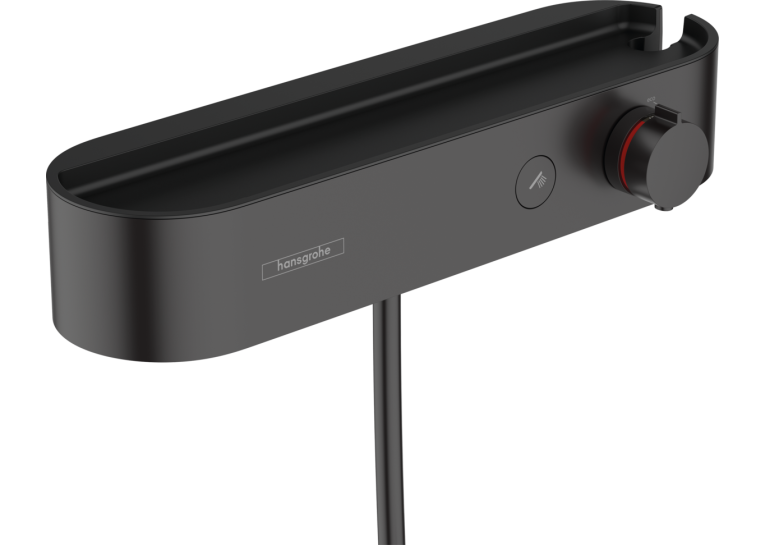 Термостат для душа Hansgrohe ShowerTablet Select, черный матовый 24360670