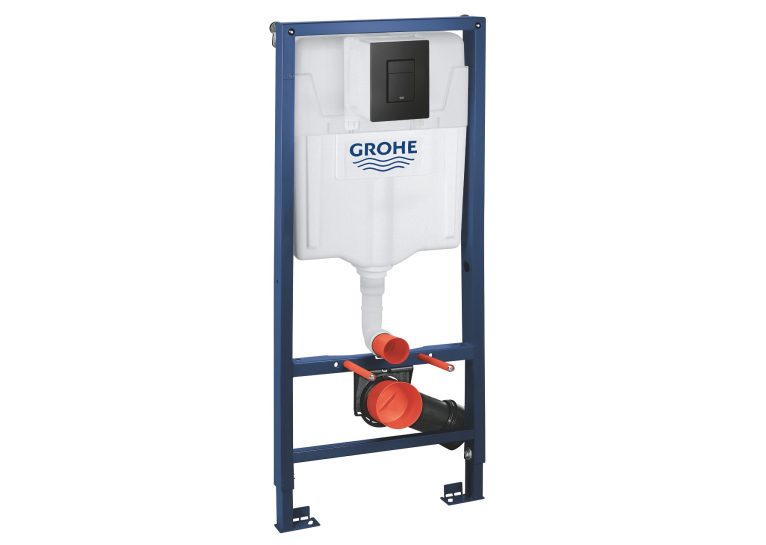 Инсталляционная система Grohe Solido 3-в-1 для подвесного унитаза, 38811KF0 кнопка Even Black