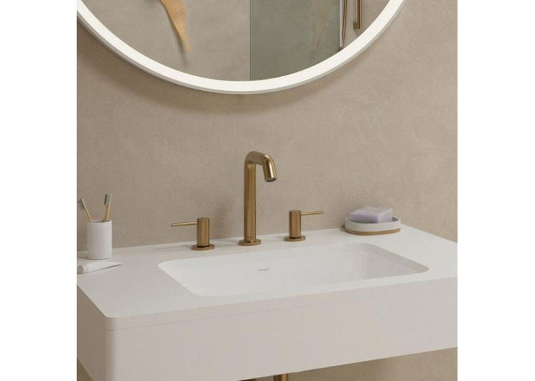 Змішувач Hansgrohe Tecturis S для умивальника на 3 отвори, Brushed Bronze (73330140) (Пошкоджене пакування)