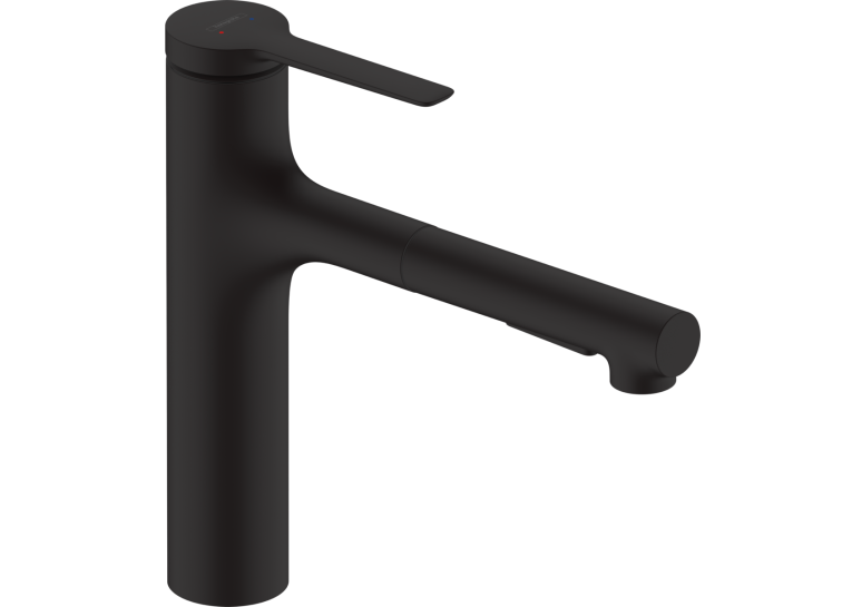 Змішувач кухонний  Hansgrohe Zesis  M33 160 2jet  з витяжним виливом Matt Black 74801670
