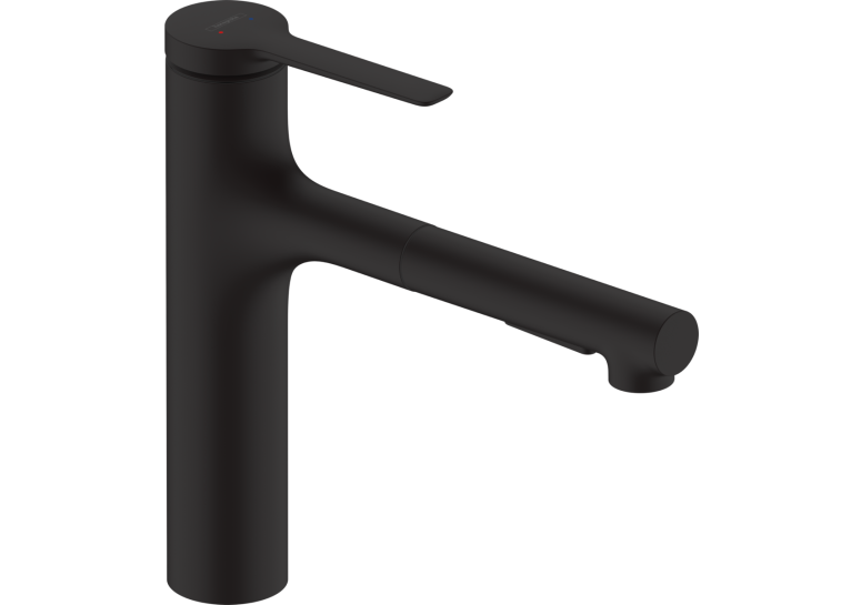 Змішувач кухонний  Hansgrohe Zesis  M33 160 2jet  з витяжним виливом Matt Black 74801670