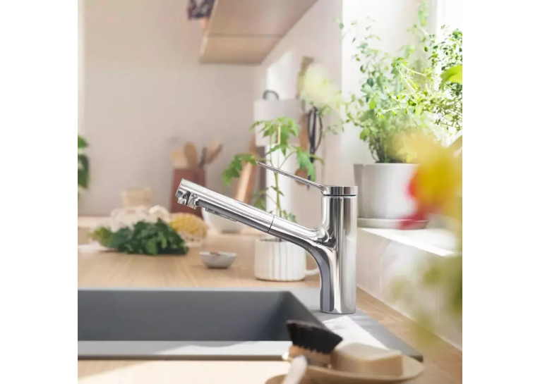 Змішувач для кухні Hansgrohe Zesis M33 з витяжним виливом, 74800000 (Пошкоджене пакування)