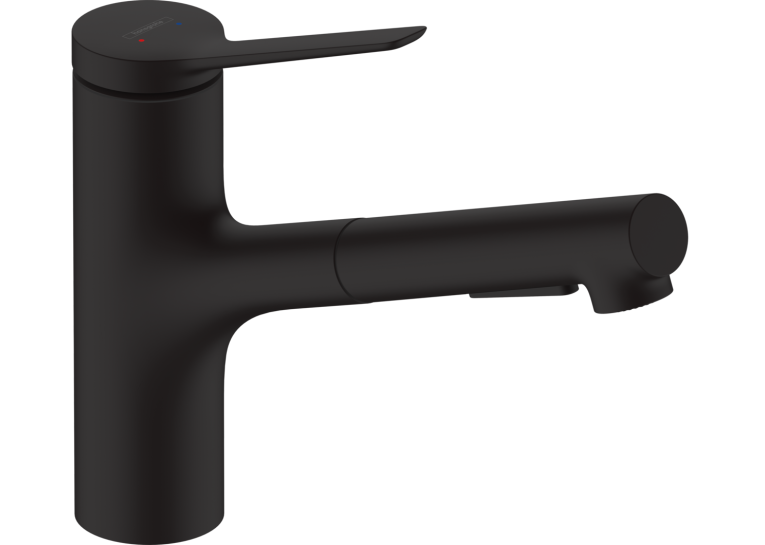 Змішувач кухонний  Hansgrohe Zesis  M33 150 2jet  з витяжним виливом Matt Black 74800670