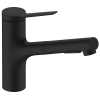 Змішувач кухонний  Hansgrohe Zesis  M33 150 2jet  з витяжним виливом sBox Lite Matt Black 74803670