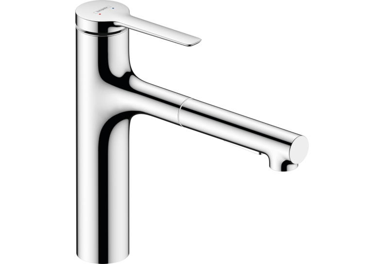 Змішувач кухонний  Hansgrohe Zesis  M33 160 2jet  з витяжним виливом sBox Lite Chrome 74804000