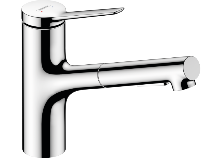 Змішувач кухонний  Hansgrohe Zesis  M33 150 2jet  з витяжним виливом, ECO Chrome 74810000