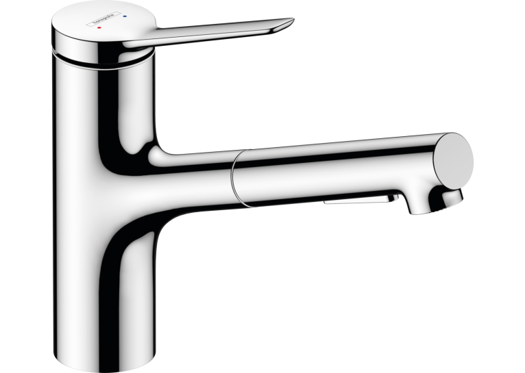 Змішувач кухонний  Hansgrohe Zesis  M33 150 2jet  з витяжним виливом, ECO Chrome 74810000