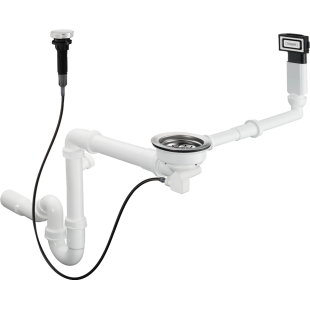 Сифон для мойки Hansgrohe D16-11, хром 43937000