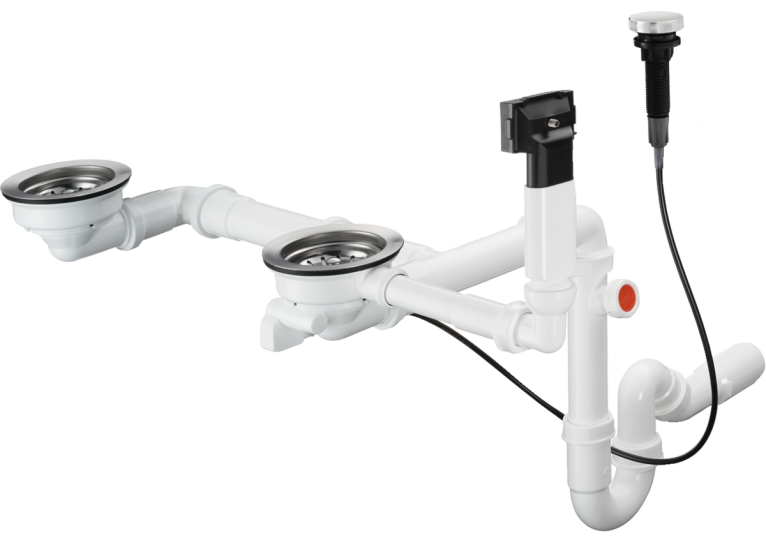 Сифон для мойки Hansgrohe D17-11, хром 43938000