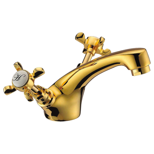 Змішувач для раковини Imprese Cuthna, двовентильний, 05280 gold-n (виставковий зразок)