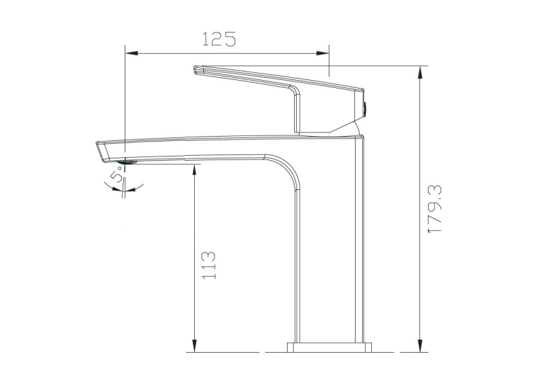 Смеситель для раковины IMPRESE GRAFIKY, ZMK061901010