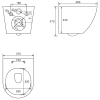  Підвісний унітаз Volle AMADEUS 2.0 Tornado із сидінням дюропласт soft-close, 1313.001000