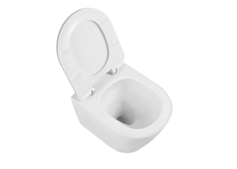 Унитаз подвесной Imprese DOBRY TWIST безободковый с сиденьем из дюропласта Slim slow-closing c06802203
