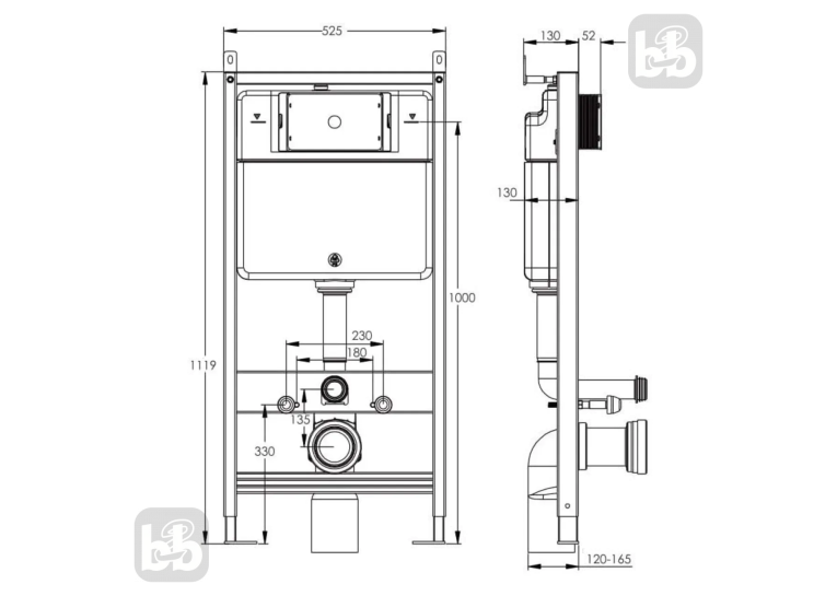  Інсталяція для унітаза  Imprese i-FRAME i1210